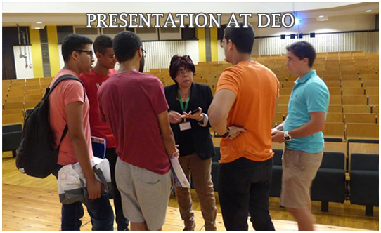 Group of students smiling